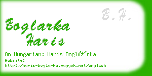 boglarka haris business card